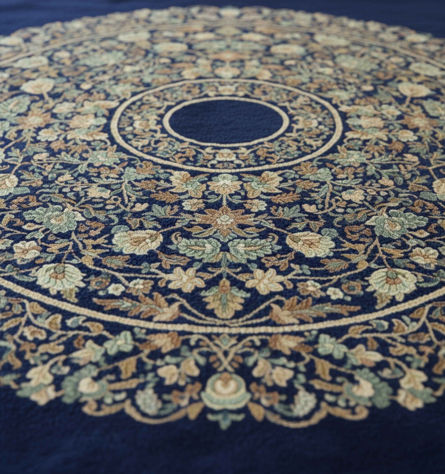 Blue Royale Chenille Bedsheet Set (90 × 100 inches)