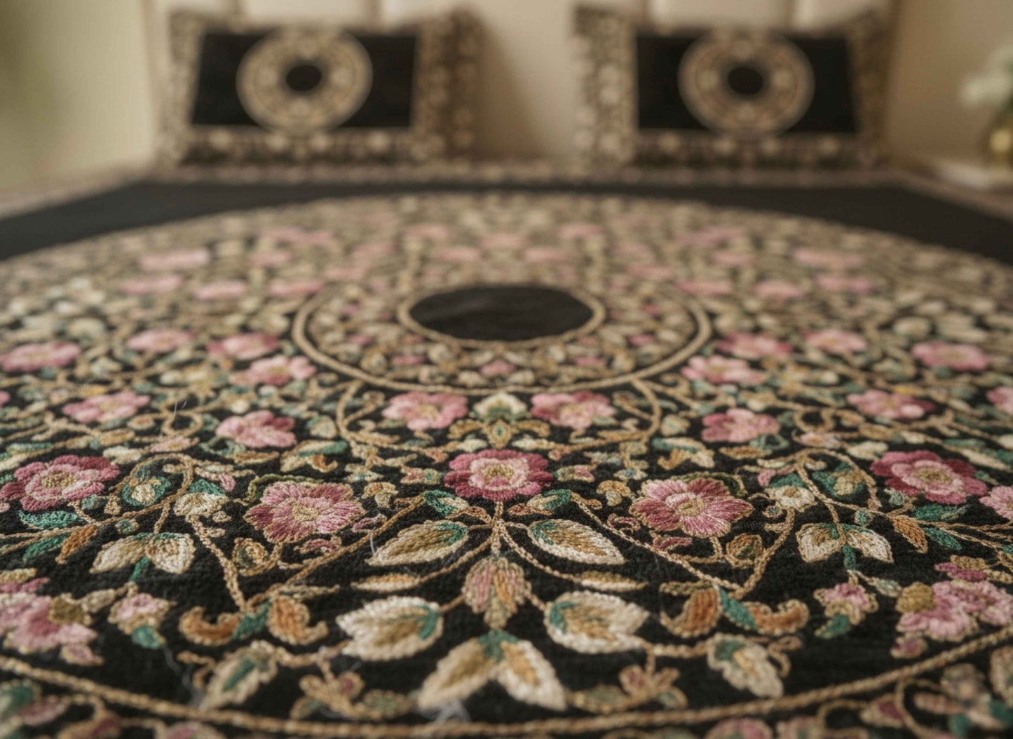 Noir Royale Chenille Bedsheet Set (90 × 100 inches)